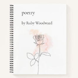 Personalisierte Poesie Notizbuch