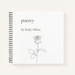 Personalisierte Poesie Notizbuch