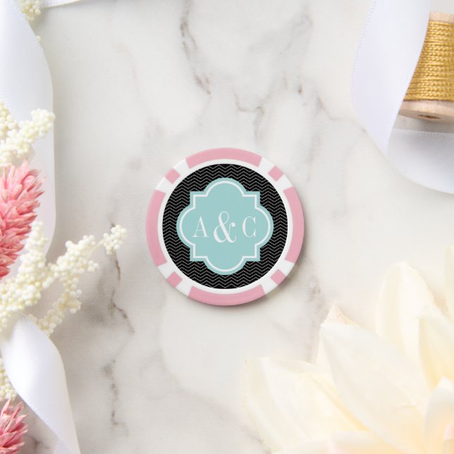 Personalisierte Poker Chips für Vegas Hochzeitsfei (Hochzeit)