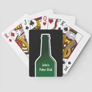 Personalisierte Poker-Spielkarten mit Bierflasche Spielkarten