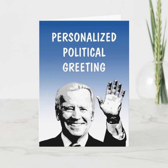 Personalisierte politische Grußkarte Karte (Vorderseite)