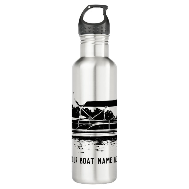 Personalisierte Pontoon Bootflasche Edelstahlflasche (Vorderseite)