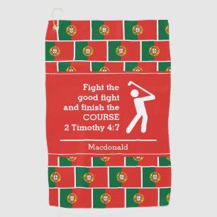 Personalisierte PORTUGAL christliche Golfhandtuch