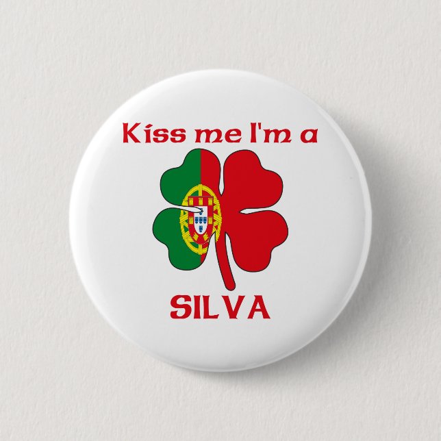 Personalisierte Portugiesen küssen mich, den ich Button (Vorderseite)