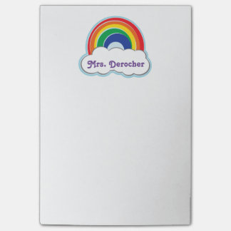 Personalisierte Post-It des REGENBOGENS | Klebezettel