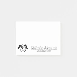 Personalisierte Post-it®-Noten mit niedlichem Hund Post-it Klebezettel