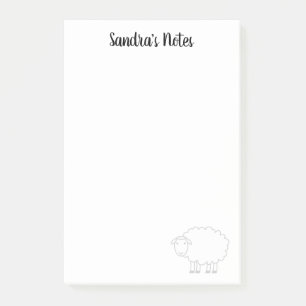 Personalisierte Post-it®-Noten mit niedlichen Scha Post-it Klebezettel