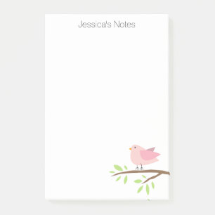 Personalisierte Post-it®-Noten mit niedlicher Vog Post-it Klebezettel