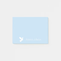Personalisierte Post-it®-Noten mit weißen Tauben