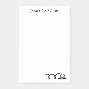 Personalisierte Post-it®-Notizen für Golfschläger Post-it Klebezettel