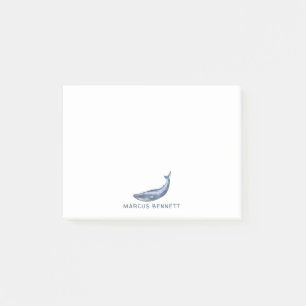 Personalisierte Post-it-Notizen mit Blauwal Post-it Klebezettel