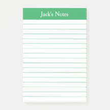 Personalisierte Post-it-Notizen mit klassischer gr