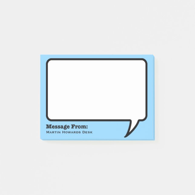 Personalisierte Post-Itanmerkungen Post-it Klebezettel (Vorderseite)