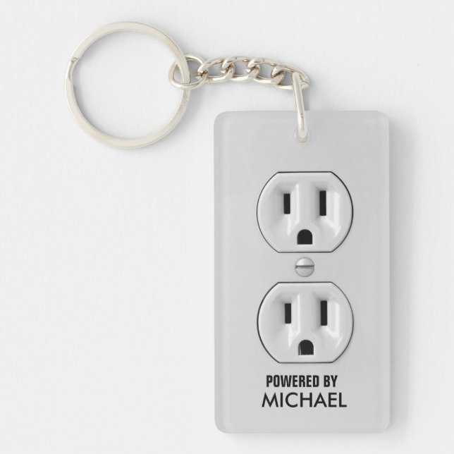 Personalisierte Power-Ausgang Schlüssel-Kette Schlüsselanhänger (Vorderseite)