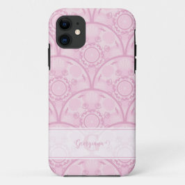 Personalisierte Preppy in Pink Mandala Art Deco Case-Mate iPhone Hülle