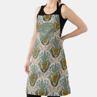 Personalisierte prickly Cactus All-over-Print-Schü Schürze