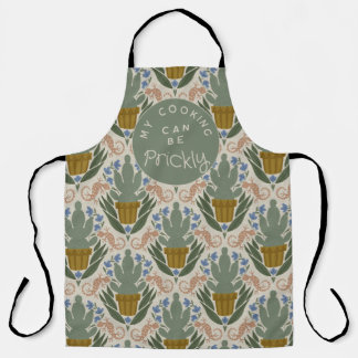 Personalisierte prickly Cactus All-over-Print-Schü Schürze