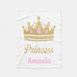 Personalisierte Prinzessin Fleece Blanket