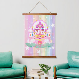 Personalisierte Prinzessin Tapisserie Wandteppich Mit Holzrahmen