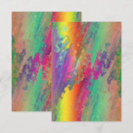 Personalisierte Psychedelic-Einladungskarte Einladung