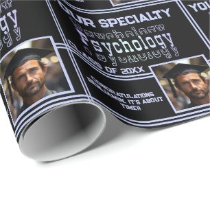 Personalisierte Psychologie Name Abschluss Jahr Fo Geschenkpapier