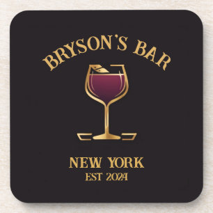 Personalisierte Pub Sign Bar Deco mit Individuelle Getränkeuntersetzer
