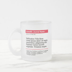 Personalisierte Publikation Mattiert Glass Tasse -