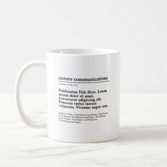 Personalisierte Publikationsklassische Tasse (Links)