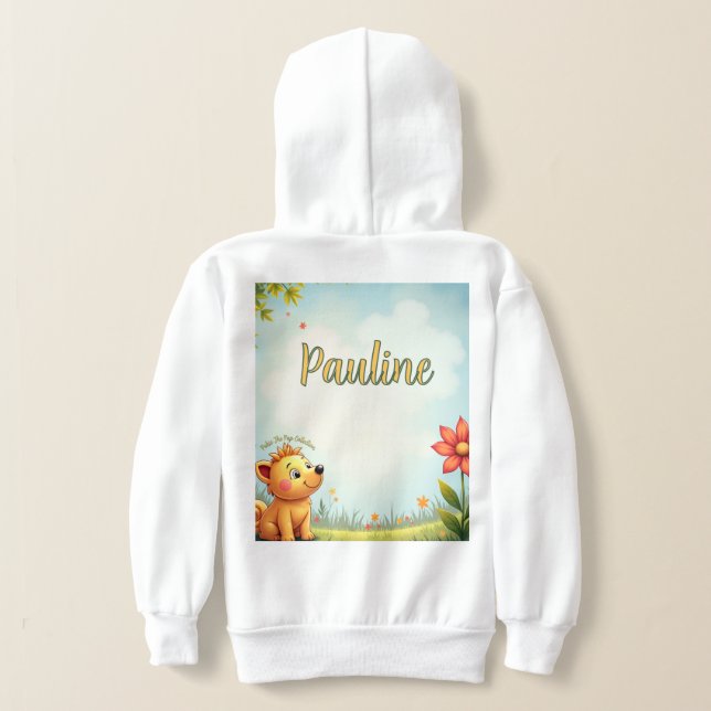 Personalisierte Pullover Hoodie für Kinder (AblageHinten)
