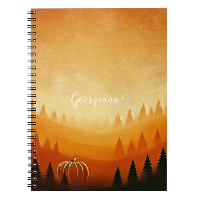 Personalisierte Pumpkin Ernte Autumnal Harvest Notizblock (Vorderseite)