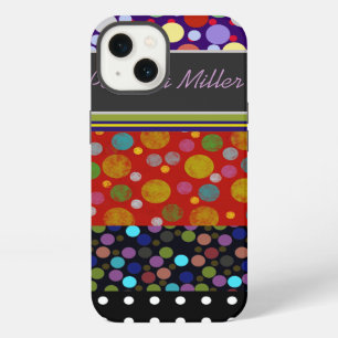 personalisierte Punkte-Muster iPhone Hülle