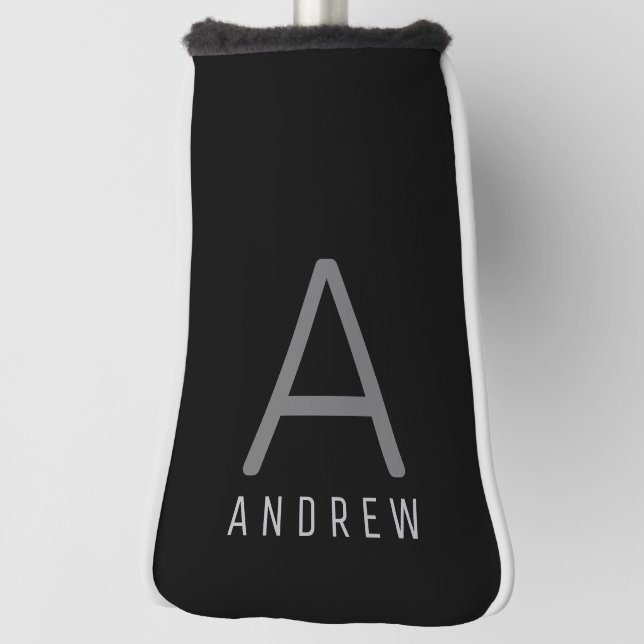 Personalisierte Putter Cover Modernes Mit Monogram Golf Headcover (Rotieren 90)
