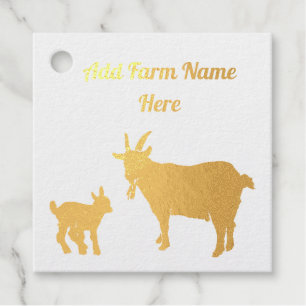 Personalisierte Pygmäe-Ziege mit Kid Farm Geschenkanhänger