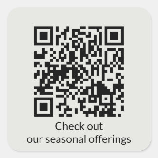 Personalisierte QR-Code-URL generieren Quadratischer Aufkleber