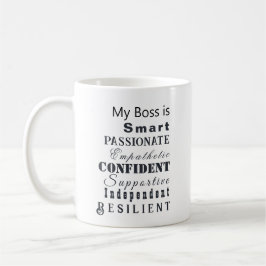 Personalisierte Qualitäten des Chefs des Großfraue Kaffeetasse