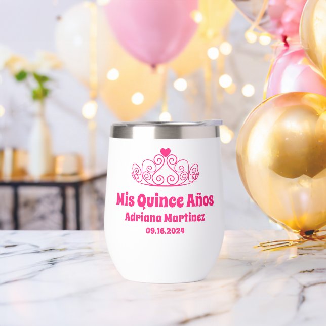 Personalisierte Quince Crown Años Gastgeschenke (Junggesellenabschied)