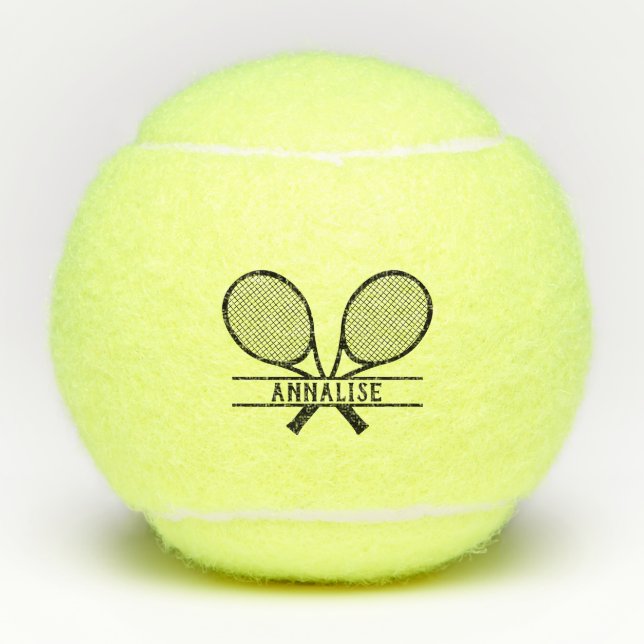 Personalisierte Rackets Tennisbälle (Vorderseite)