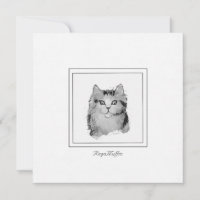 Personalisierte RagaMuffin-Katze Zeichnend auf ein