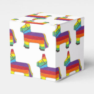 Personalisierte Rainbow Donkey Piñata Geburtstagsp Geschenkschachtel