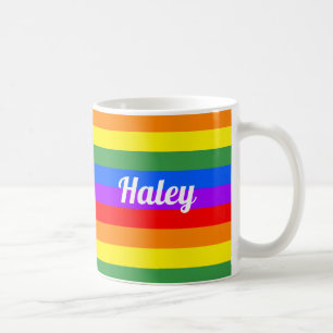 Personalisierte Rainbow-Kaffee-Tasse Kaffeetasse