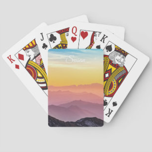 Personalisierte Rainbow Sky Playing Cards Spielkarten