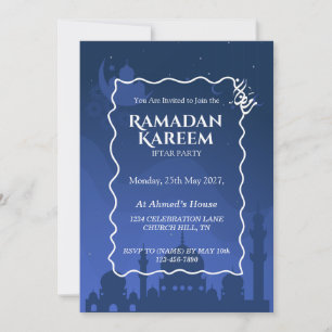Personalisierte Ramadan Kareem Iftar-Einladung Einladung