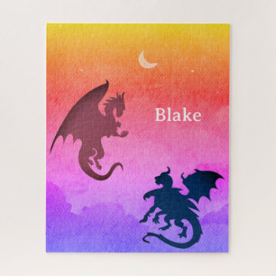 Personalisierte rätselrote Drachen fliegen