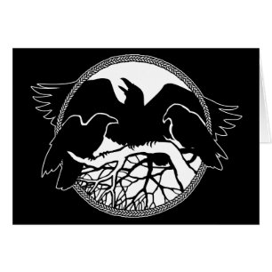 Personalisierte Raven Cards Cool Crow Art Cards