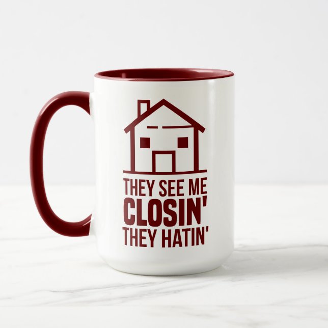 Personalisierte Realtor sehen, wie ich die Tasche  Tasse (Links)