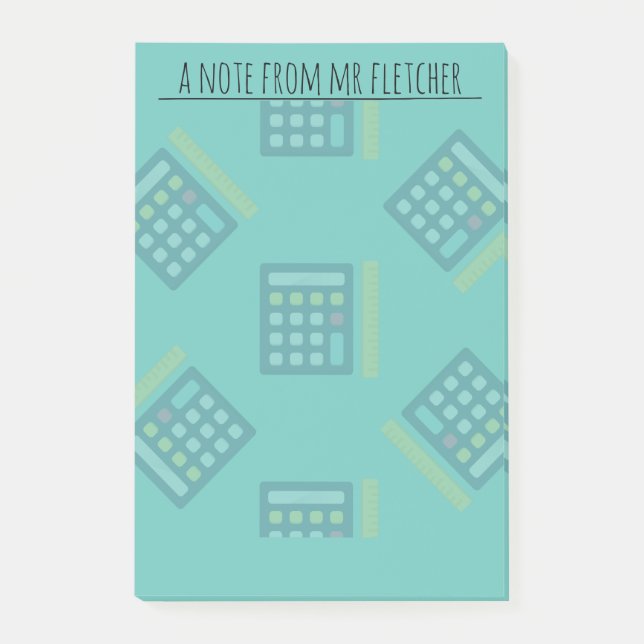 Personalisierte Rechner - Math-Post-it-Notizen Post-it Klebezettel (Vorderseite)