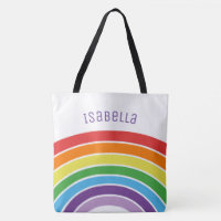 Personalisierte Regenbogen-Mädchen buntes