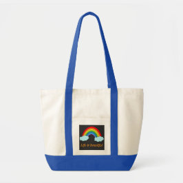 Personalisierte Regenbogen-Tasche | Benutzerdefini Tragetasche