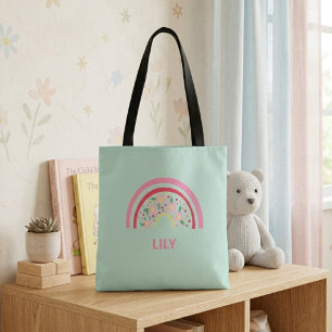 Personalisierte Regenbogen-Tasche für Kinder Mädch Tasche