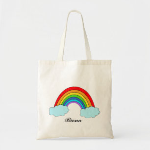 Personalisierte Regenbogen-Tasche mit individuelle Tragetasche